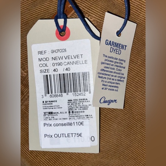 Pantalon en velour Chevignon - Velvet Pant - Picture 4 of 7